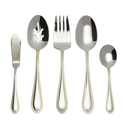 A photo of Sinclair Gold 5pc Serving Set