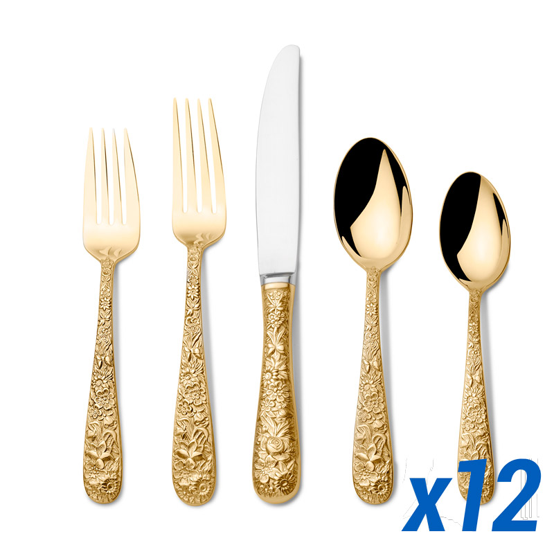 Goldplate Contessina 60pc Service for 12