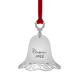 A photo of 2022 Towle Annual Bell, 43rd Edition Silver Plate Ornament