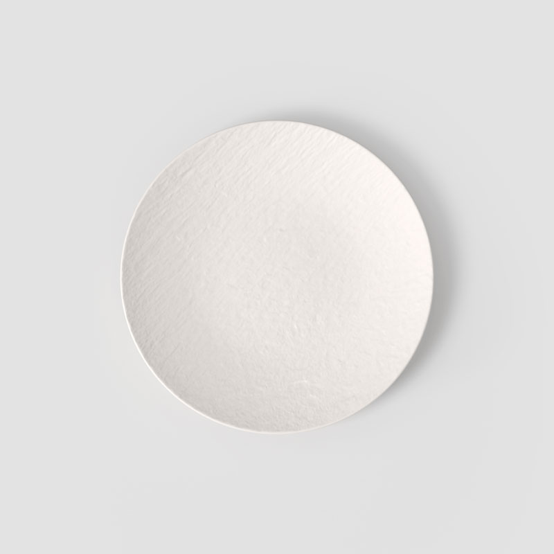 Manufacture Rock Blanc Luncheon Plate, Coupe