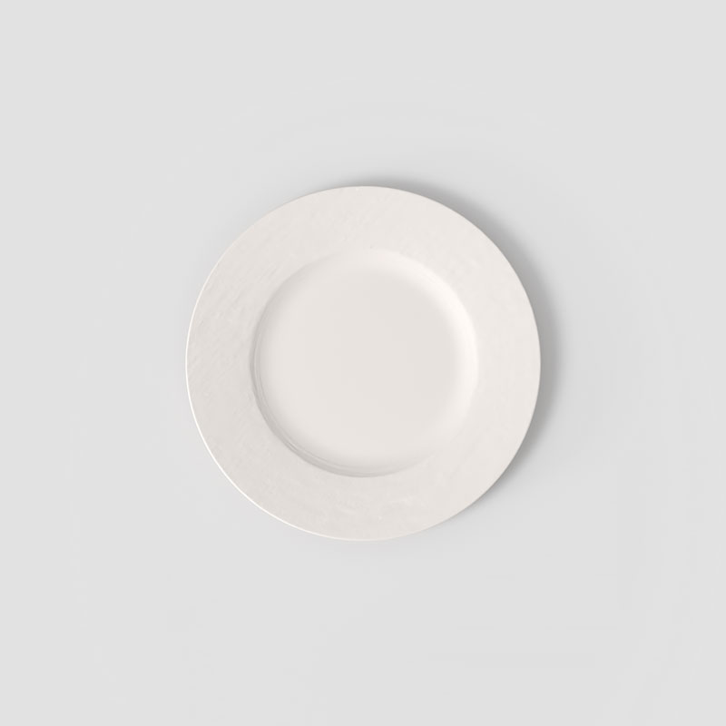 Manufacture Rock Blanc Salad/Dessert Plate