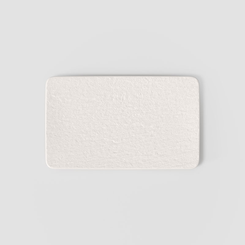 Manufacture Rock Blanc Small Rectangular Serving Plate