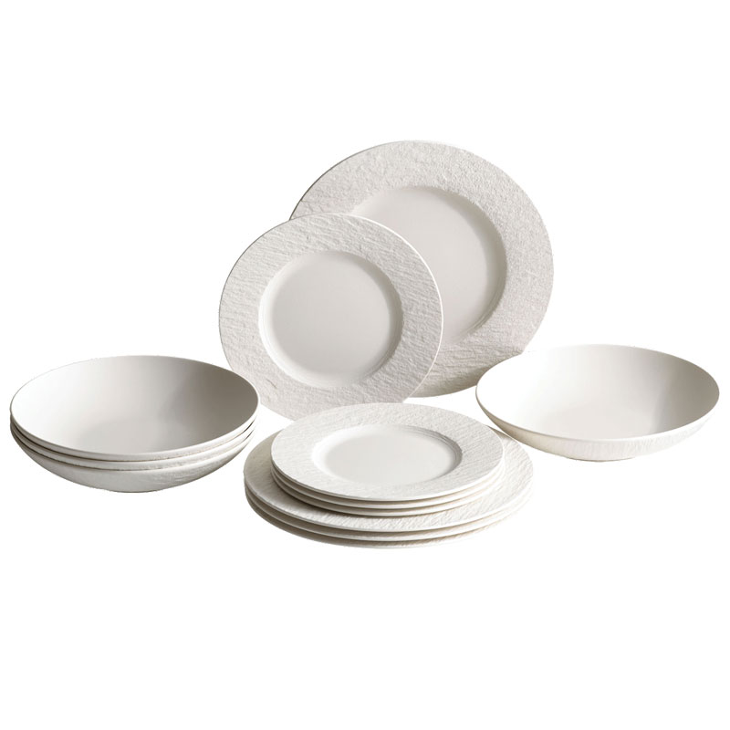 Manufacture Rock Blanc 12pc Service for 4