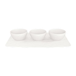 A photo of Manufacture Rock Blanc 4 Piece Dip Set