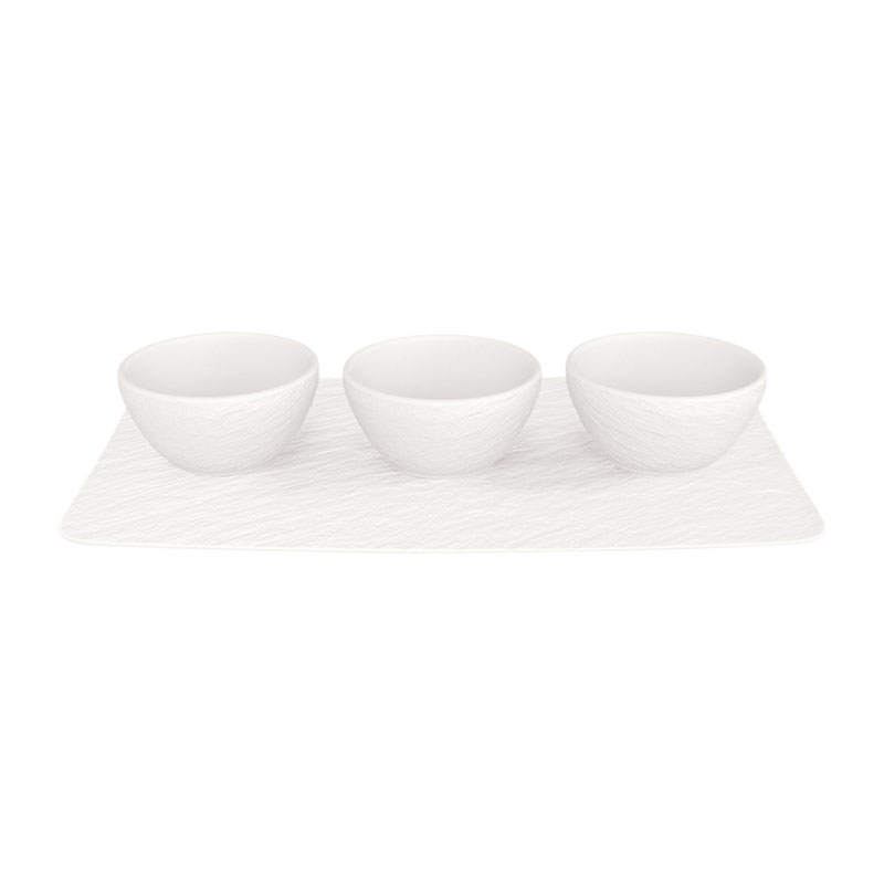 Manufacture Rock Blanc 4 Piece Dip Set