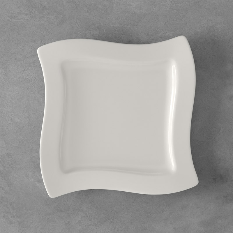 New Wave Salad Plate, Square