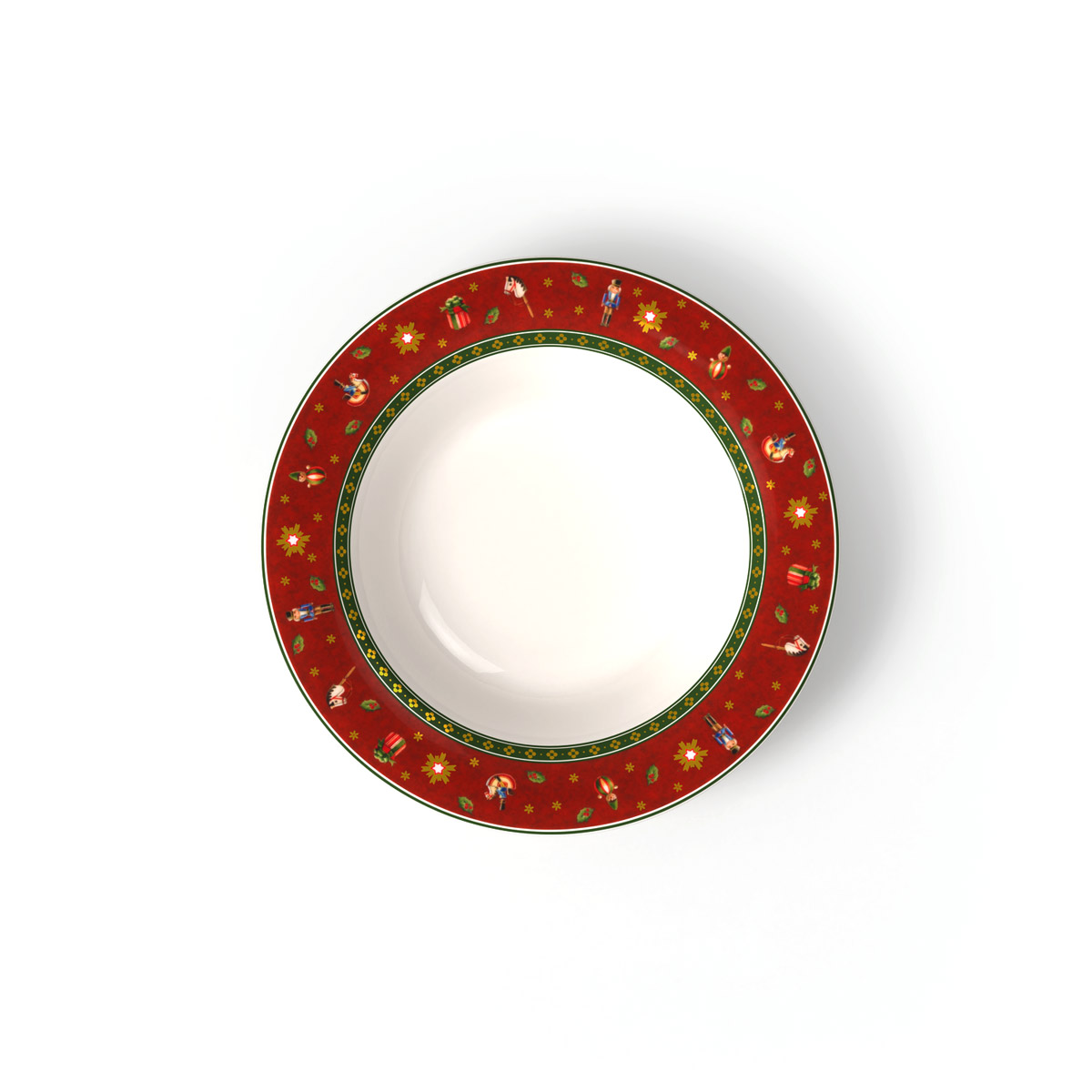 Toys Delight Deep Plate/Soup Bowl, Red