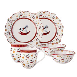 Toys Delight, Breakfast Set for 2, Rocking Horse