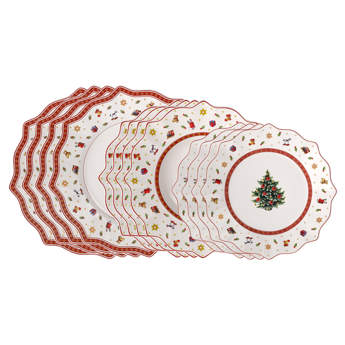 Toys Delight Dinnerware Set, 12pc Set of Plates