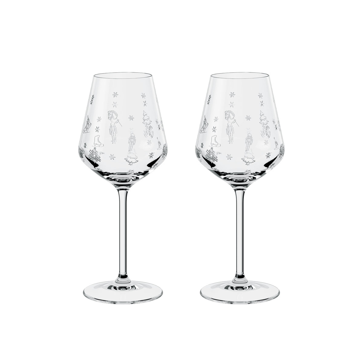 Toys Delight White Wine Glass, Pair