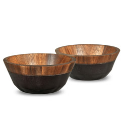 A photo of Kona Wood Small Bowl Set of 2