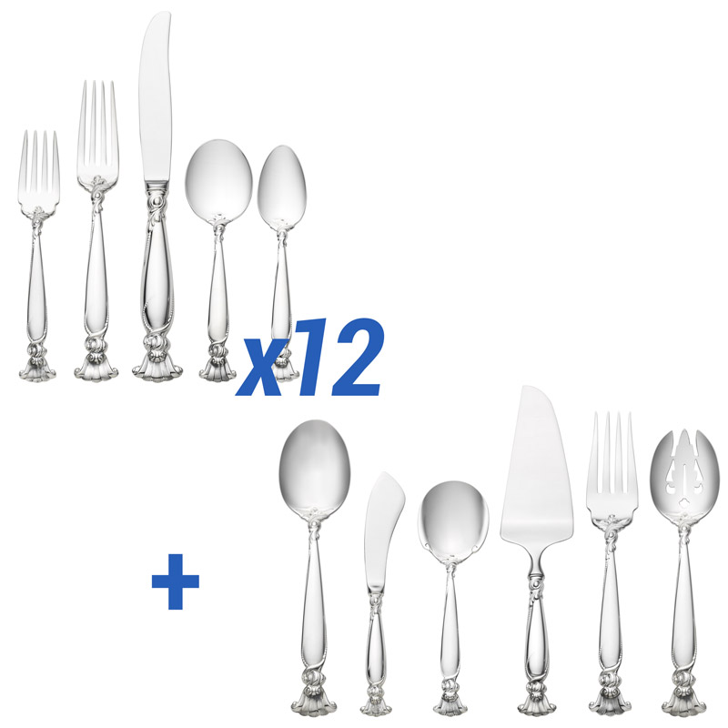 Romance of the Sea 66pc Set, Dinner Size, Cream Soup
