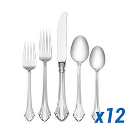 A photo of French Regency 66pc Service for 12, Place