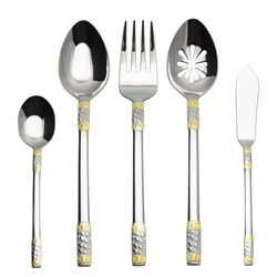 Gold Corsica 5 piece Hostess Set Wallace