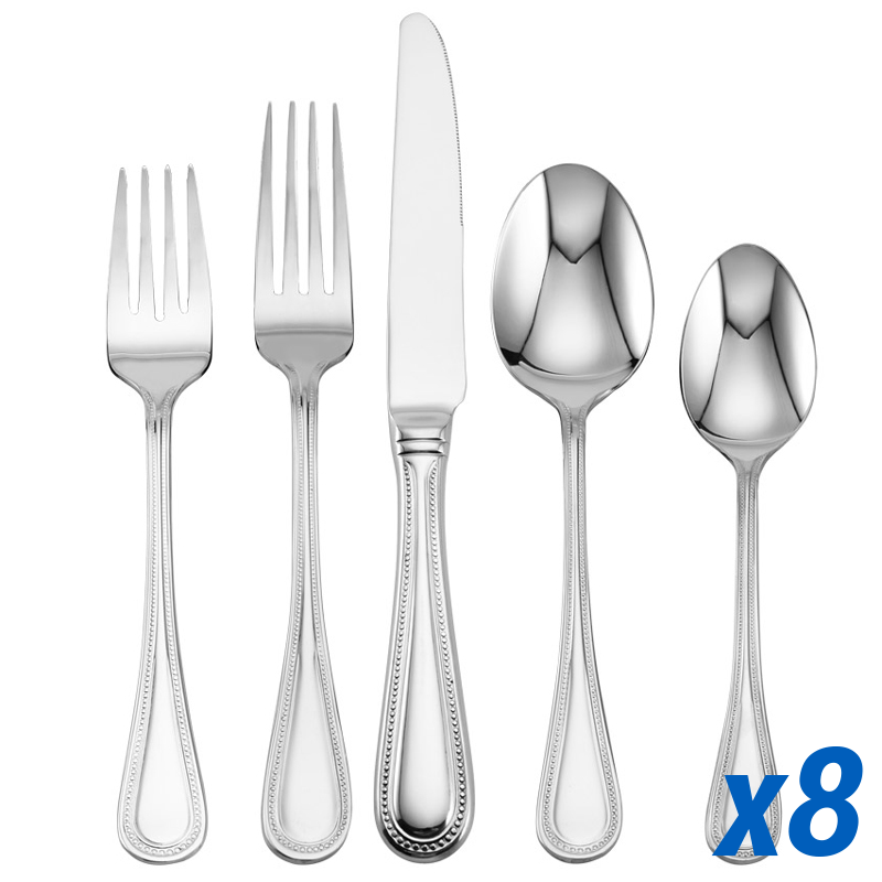45pc Service for 8 + 4 Extra Dinner Knives