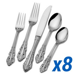 Antique Baroque 45pc Service for 8