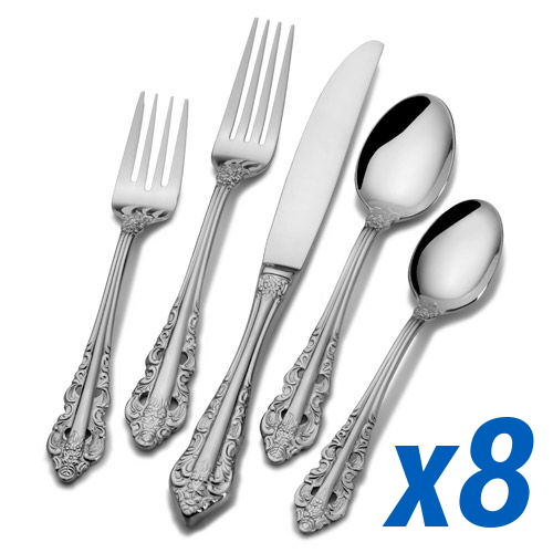 Antique Baroque 45pc Service for 8