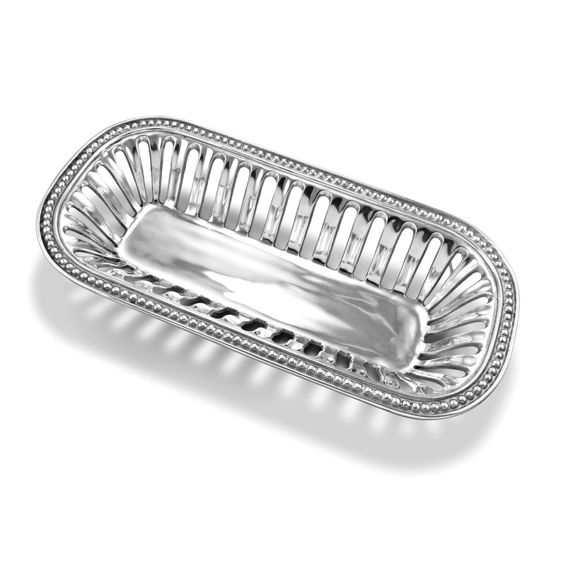 Flutes & Pearls Bread Basket