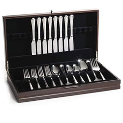 A photo of Large Continental Flatware Chest, Chocolate Finish