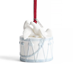Love Birds on a Drum Love Ornament