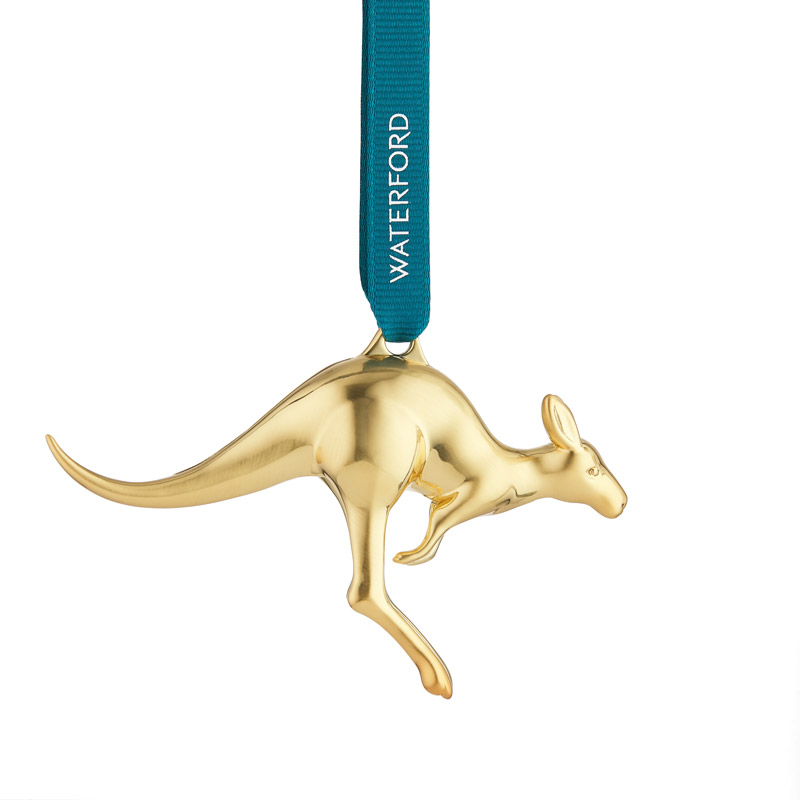 Golden Kangaroo Goldplate Ornament