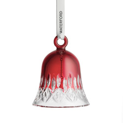 A photo of Lismore Bell Red Crystal Ornament