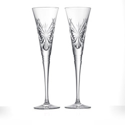 A photo of Winter Wonders Flute Pair, Snowflakes