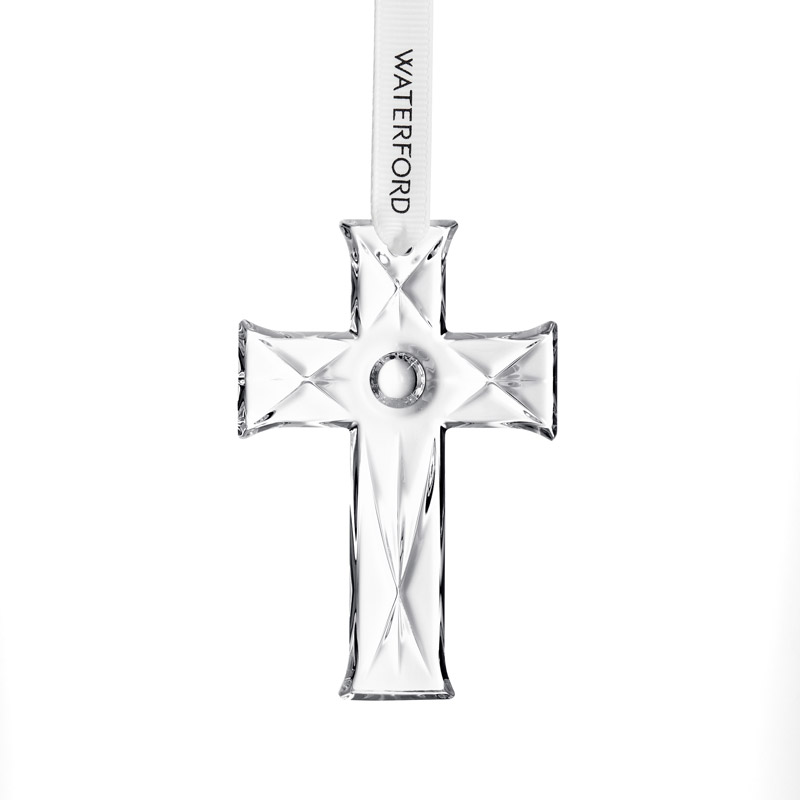 Mini Cross Crystal Ornament