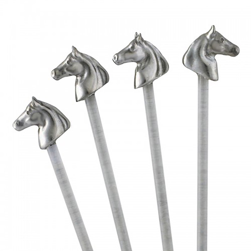 Horse Head Drink Stirrer, Set of 4