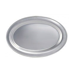 A photo of Oval Tray 6in. x 9in. Satin Finish