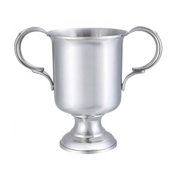 A photo of 8.25 in. Pewter Trophy Cup, Bright Finish