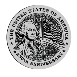 Pewter Coin, 250th Anniversary of The United States