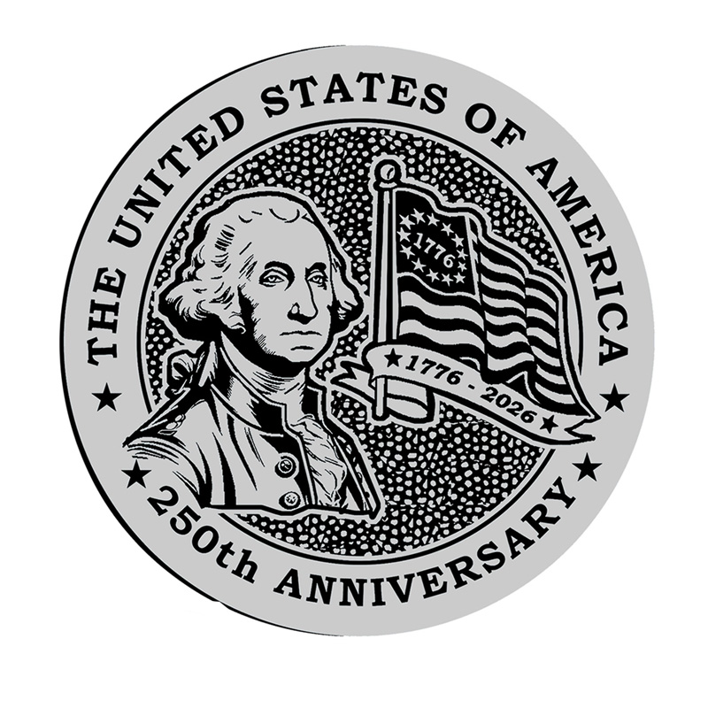 Pewter Coin, 250th Anniversary of The United States