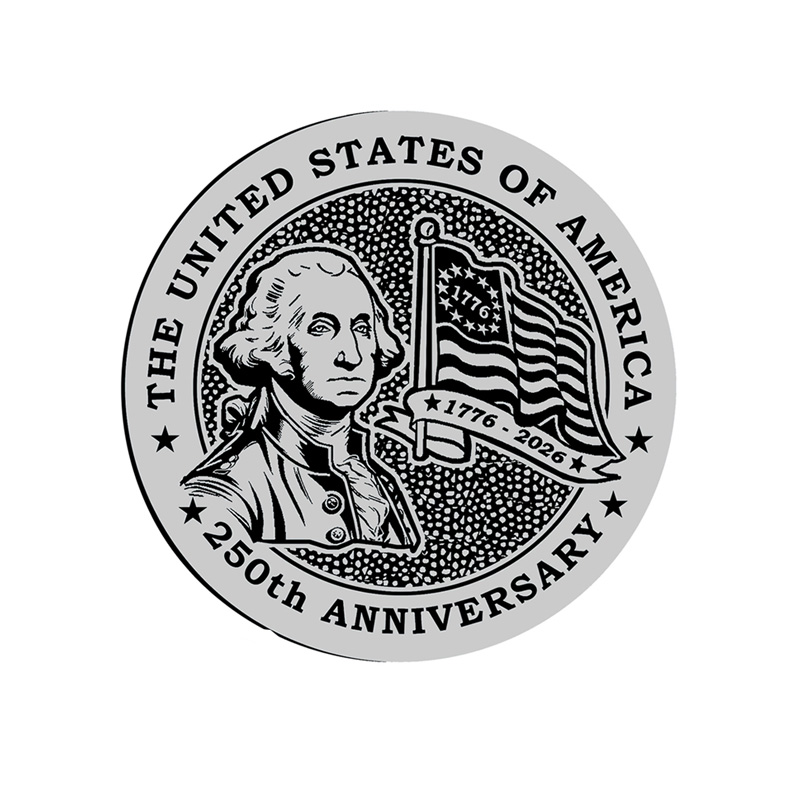 Pewter Logo, 250th Anniversary of The United States