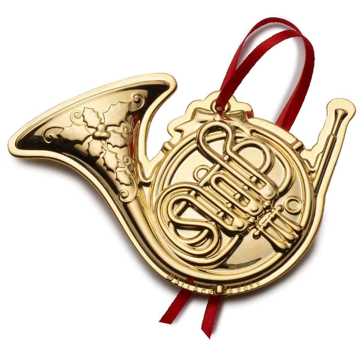 Wallace French Horn ornament 2022 1st edition Goldplate