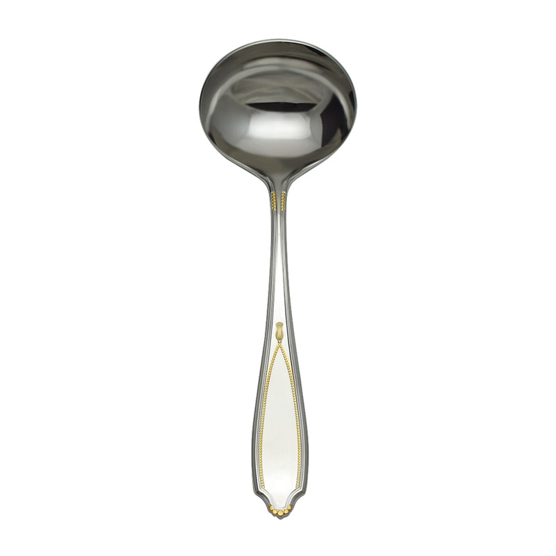 Victoria Gold Accent Gravy Ladle, 6-5/8"