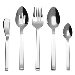 A photo of Squared 5 Piece Serving Set