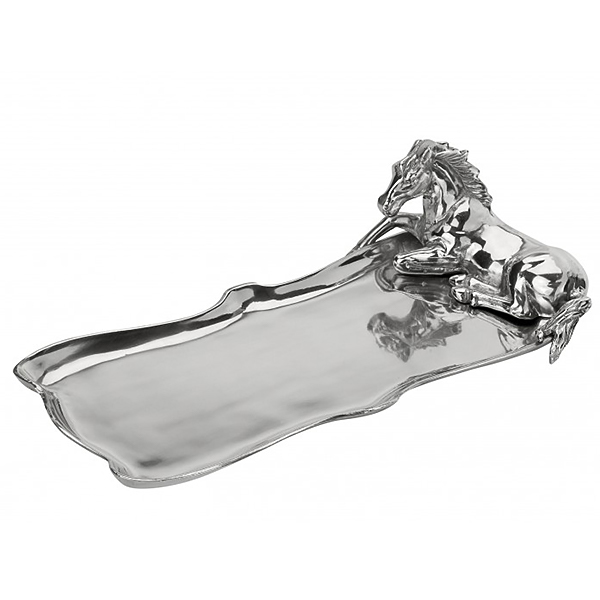 Oblong Tray, Figural Horse