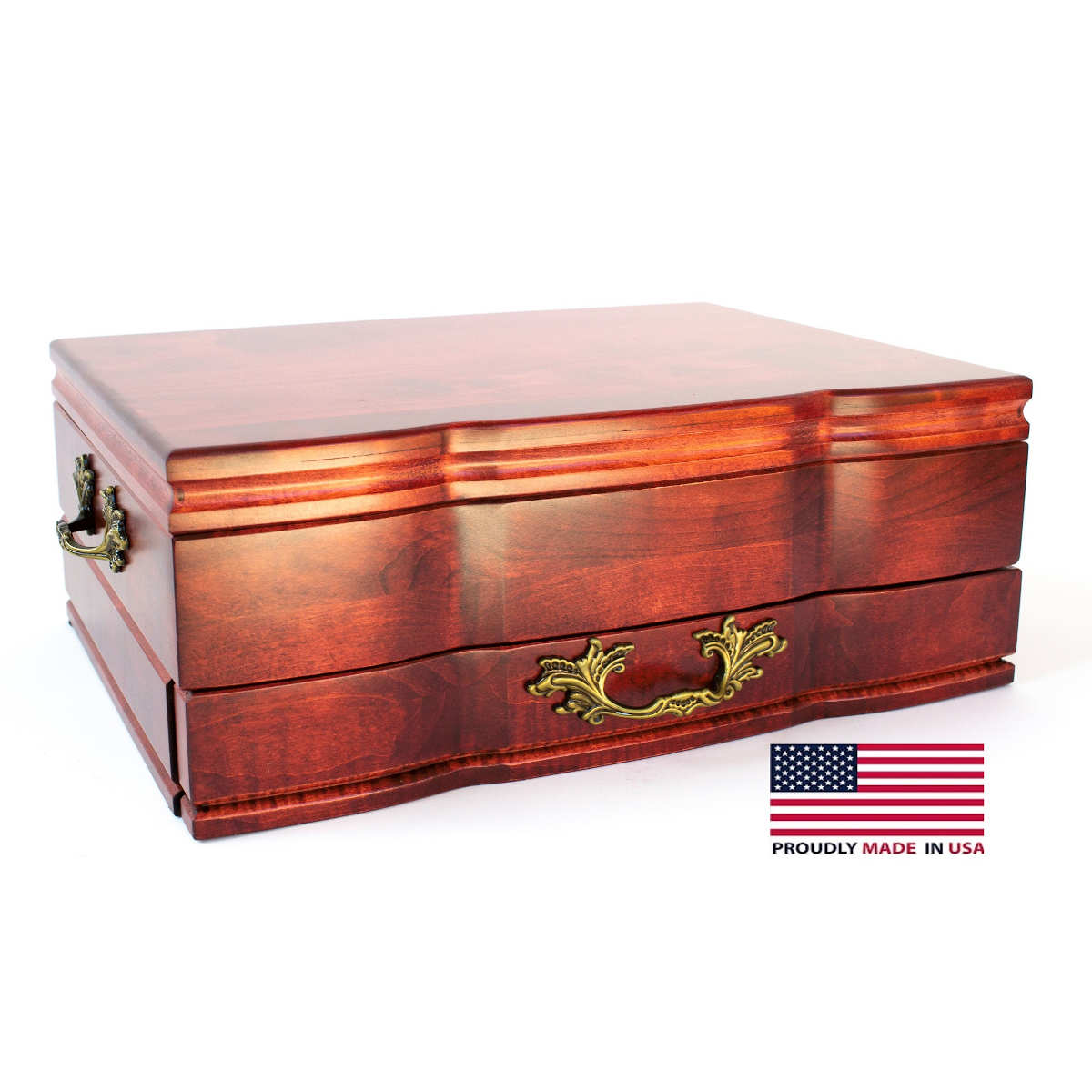 Grandeur Silverware Storage Chest Cherry