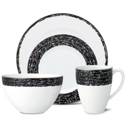 Noritake Black Rill Fine China