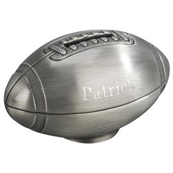 A photo of Football bank, Pewter Finish