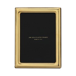 A photo of Pearls 24k Goldplate Picture Frame, 4  x 6 