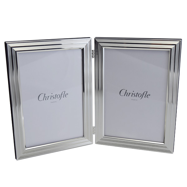 Christofle Filets Double Picture Frame, 4x6
