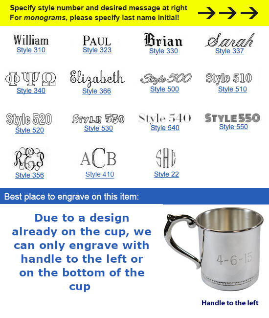 Image of engravable area on piece