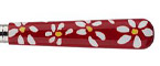 Sabre Daisy Red Stainless Flatware