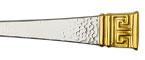 Ginkgo Dynasty Gold Stainless Flatware
