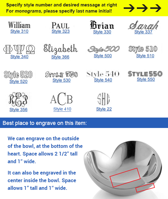 Image of engravable area on piece