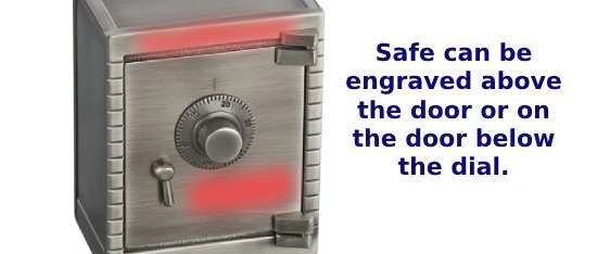 Image of engravable area on piece