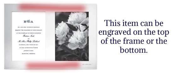 Image of engravable area on piece