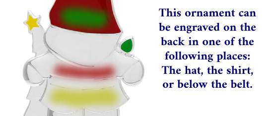 Image of engravable area on piece